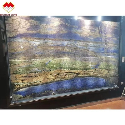 Sapphire di sogno lucidato Blu Onyx Quartzite lastre di pietra di lusso retroilluminato Traslucido