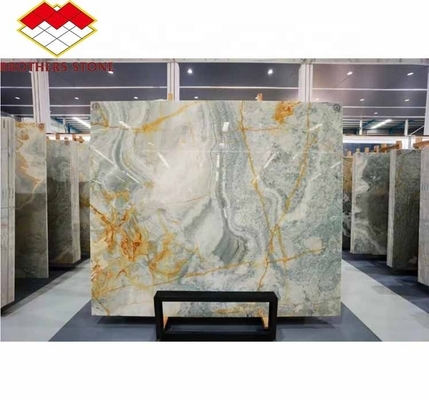 Moderno retroilluminato verde lastra di pietra di onice spessore 30 mm per il salotto grafico Parete di giada