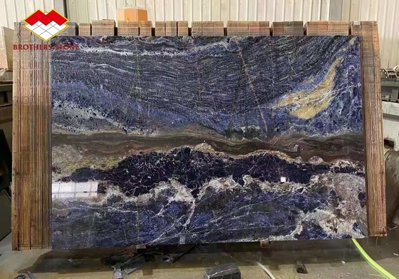 Sapphire di sogno lucidato Blu Onyx Quartzite lastre di pietra di lusso retroilluminato Traslucido
