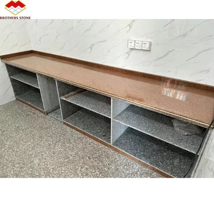 Pietra di granito cinese tagliata su misura in stile lussuoso moderno per il bancone di cucina lucidato