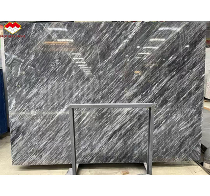 Hotel Interior Design Calcite Marmo Piano Pavimento e Scale con Luce in Firenze Grigio