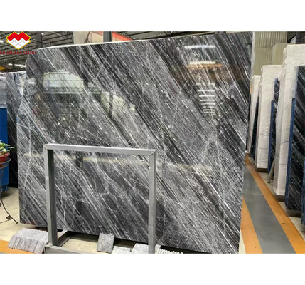 Hotel Interior Design Calcite Marmo Piano Pavimento e Scale con Luce in Firenze Grigio
