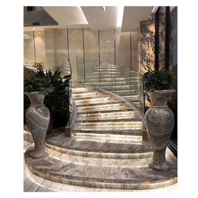 Decorazione per la casa Beige Pietra naturale Slab Granito Marmo con finitura lucidata ODM OEM