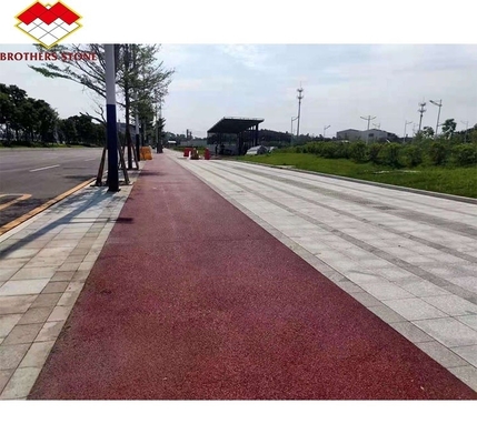 Slab di granito bianco tagliato su misura con design moderno e gradini di granito in fiamme