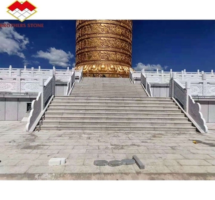 Granito cinese di lusso Granito bianco in alluminio tagliato su misura lastre di fiamme per pavimenti scale