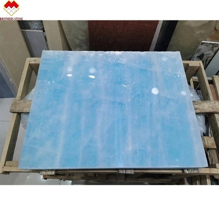 Piastrelle di pietra di onice blu di giada trasparente per pareti e pavimenti