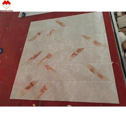 Lastre di marmo di onice lucidate di dimensioni standard o personalizzate per cornici e rivestimenti per porte