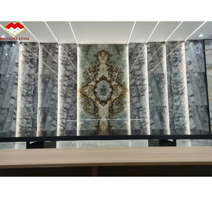 Pietra naturale italiana abete argento nero grigio look marmo tessuto lastra per il pannello di parete di casa