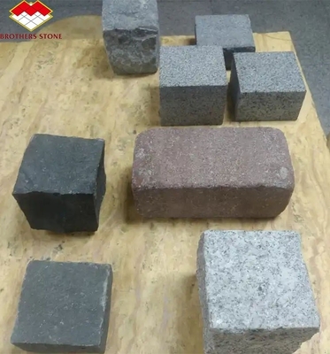 Migliora l' esterno della tua casa con una pietra di granito incandescente grigia tagliata su misura 10x10x10