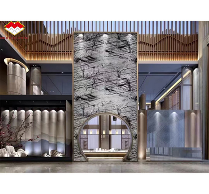 Pietra naturale italiana abete argento nero grigio look marmo tessuto lastra per il pannello di parete di casa