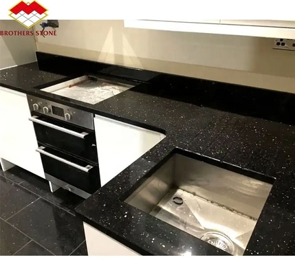 Hotel Cucina Punteggio e scale tagliate su misura stella nera indiana galaxia lastre di granito