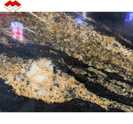 Tavolo da cucina di lusso in granito cinese con pietra d'oro nero lucidata