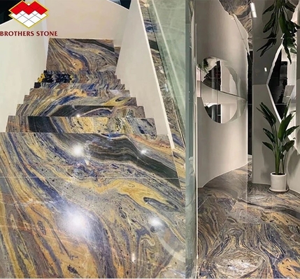 Tavolo da cucina di lusso in granito cinese con pietra d'oro nero lucidata