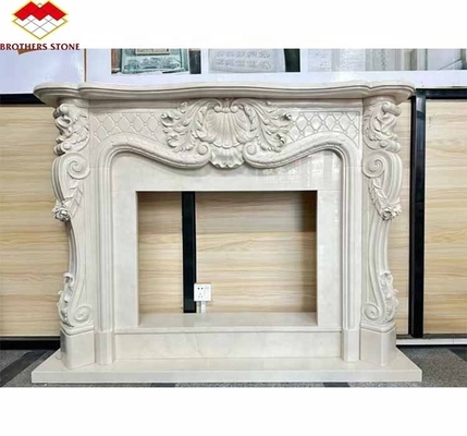 Moderno all' interno Royal Botticino Marmo Decor Crema Shanna Beige Marmo per camino Tavolo Circondante