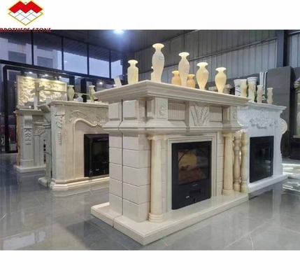 Moderno all' interno Royal Botticino Marmo Decor Crema Shanna Beige Marmo per camino Tavolo Circondante