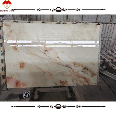 Pietra d'onice bianco naturale lucidata per pavimenti e pareti lussuosi