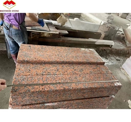 G562 Granito rosso di pietra naturale lucidata antiscivolo Granito piastra per scala stile lusso