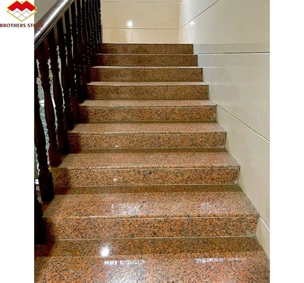 G562 Granito rosso di pietra naturale lucidata antiscivolo Granito piastra per scala stile lusso