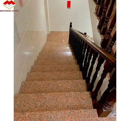G562 Granito rosso di pietra naturale lucidata antiscivolo Granito piastra per scala stile lusso
