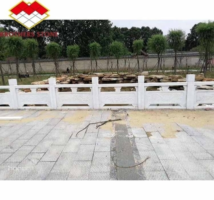 Superficie lucidata Colonna di maniglia finita per decorazioni domestiche in Guangxi Marmo bianco
