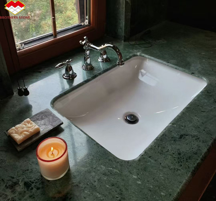Calcite marmo verde scuro per il design moderno villa bagno lavandino e tavolo da pranzo