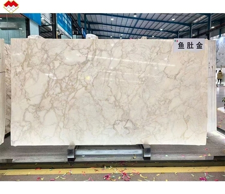Forma di pietra Grande lastra Unico Veina d'oro Calacatta Marmo d'oro per rivestimento murale alberghiero