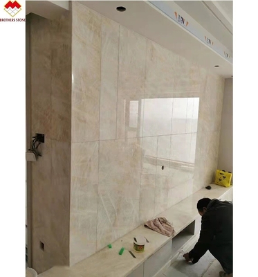 Piastrelle di onice bianco retroilluminate per pareti e pavimenti