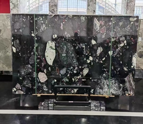 Dolomite marmo 3D rivestimento di parete di pietra per il tavolo da tavolo della villa in disegno personalizzato