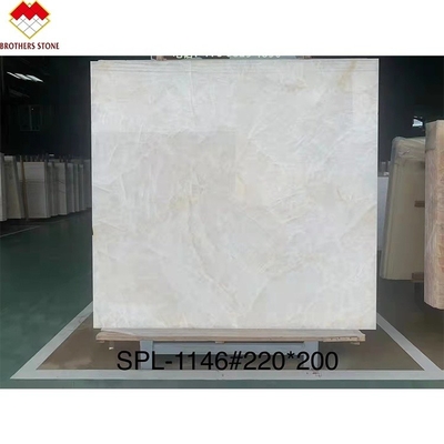 Slab di marmo in onyx naturale traslucido per il pannello di muro retroilluminato