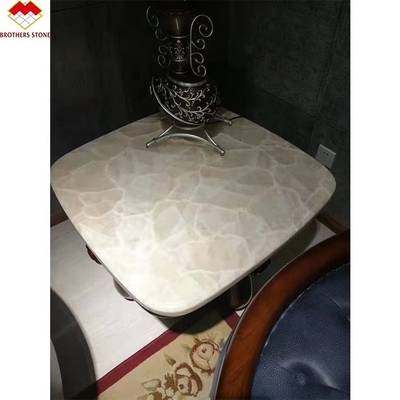 Slab di marmo in onyx naturale traslucido per il pannello di muro retroilluminato