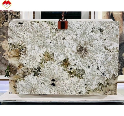 Granito alpino traslucido brasiliano super cristallino esotico con retroilluminazione naturale Patagonia Quartzite Stone Wall Panel