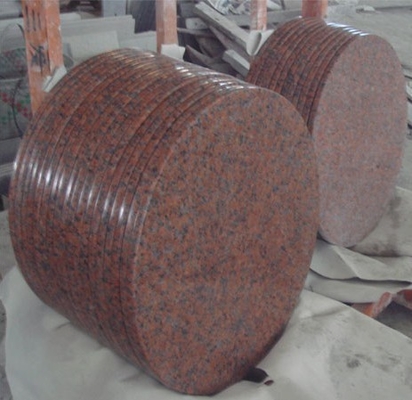 Mattonelle rosso scuro all'aperto della pietra del granito G562, piastrelle per pavimento lucidate del granito