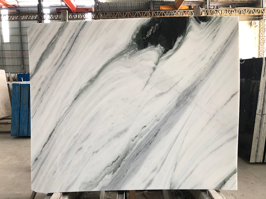 Pietra naturale di Wave della pavimentazione del panda della Cina del contatore della cucina del marmo della pietra del nero bianco della lastra