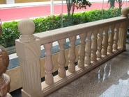 Lastra di pietra di marmo bianca, pietra di marmo della balaustra dell'inferriata della colonna del balcone della scala