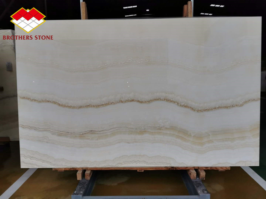 Il libro di legno bianco retroilluminato dell'onyx ha abbinato 18mm Jade Onyx Slab
