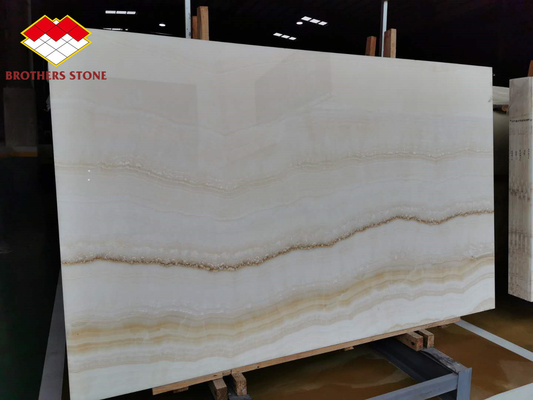 Il libro di legno bianco retroilluminato dell'onyx ha abbinato 18mm Jade Onyx Slab