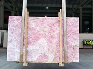 Pannello di parete retroilluminato del marmo di onyx di era glaciale Crystal Pink Onyx Countertop traslucido