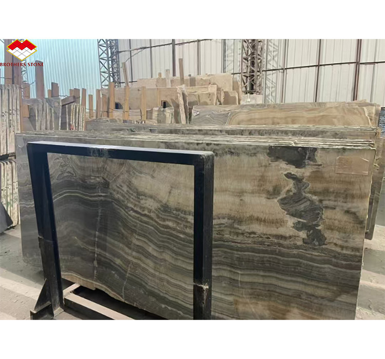 Pannello murario del bagno dell' hotel e vasca di vanità con lavandino in pietra naturale marmo onyx