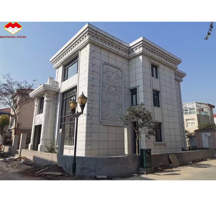 Modern Flamed Chinese Grey Granite Stone Veneer tagliato su misura per rivestimenti esterni