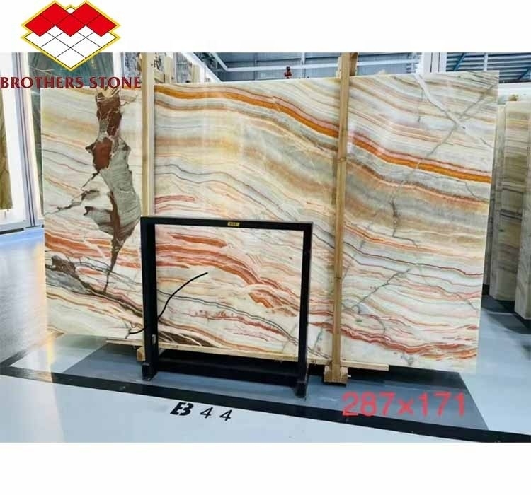 Pietra di marmo Onyx tagliata su misura Perfetta per la decorazione domestica e il tavolo del soggiorno