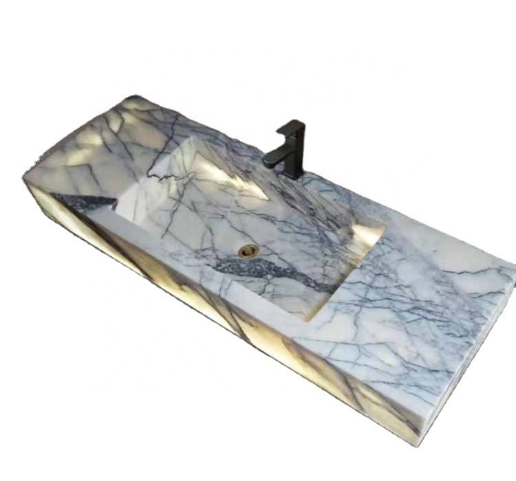 Pietra naturale lavandino decorativo Calcatta Viola Marmo vasca da bagno di lusso