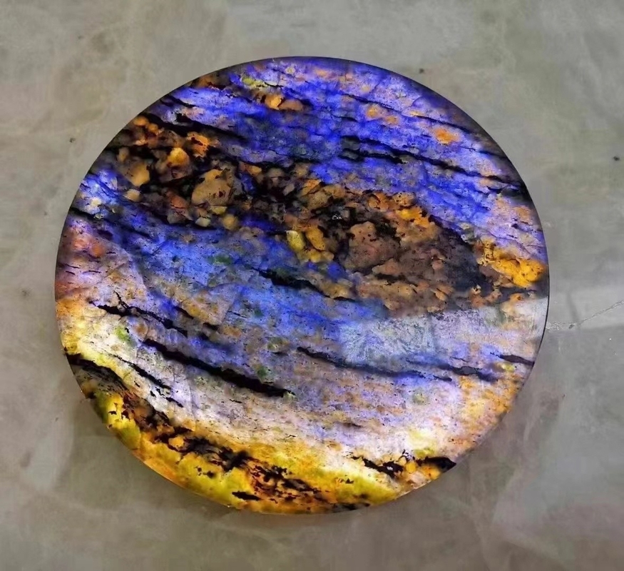 Modern Design Tea Cup Servitaio con Lumi Stone Onyx Mat retroilluminato Onyx Marble Coasters