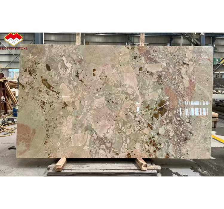 Moderno design alberghiero lucidato Monet giardino marmo grande lastra per bagno vanità vasca da bagno