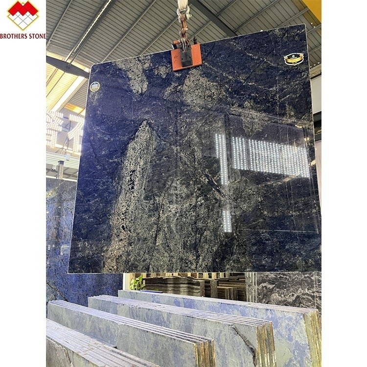 Design moderno lusso elegante Brasile Sogno Zaffiro Pietra blu retroilluminato Labradorite Blu Granito