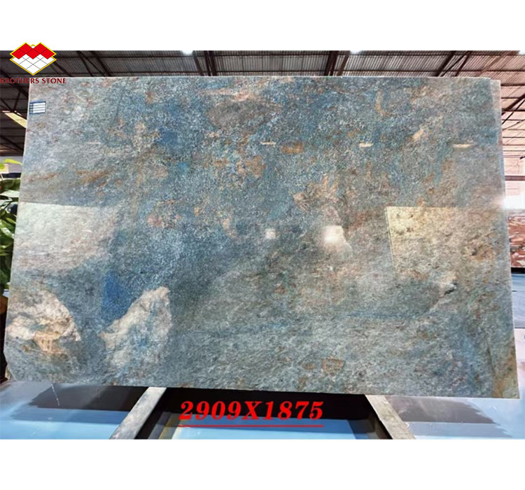 Amazon Blu Luxury Stone Slab lucidato per villa e hotel ispirazione per il design degli interni