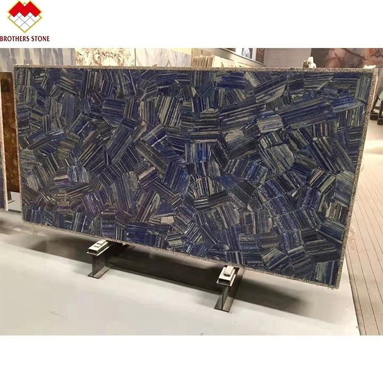 Moderne Piastrelle Azzurro Bahia Marmo Blu colore Lemuriano Blu Granito lastra per la decorazione degli interni