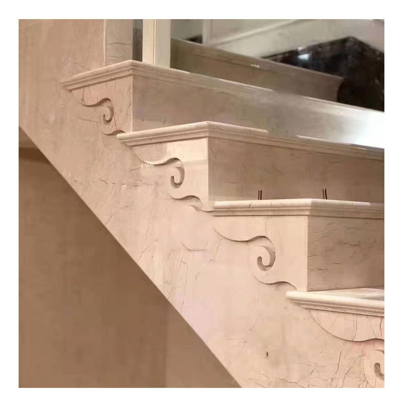 Decorazione per la casa Beige Pietra naturale Slab Granito Marmo con finitura lucidata ODM OEM