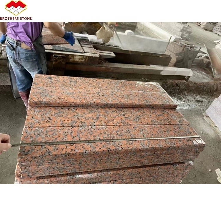G562 Granito rosso di pietra naturale lucidata antiscivolo Granito piastra per scala stile lusso
