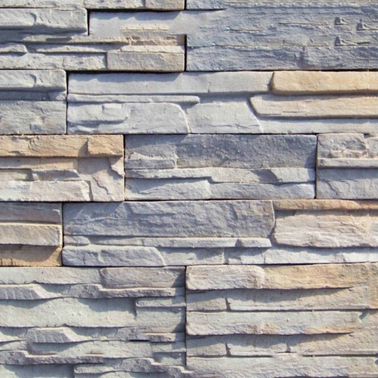 La pietra artificiale della cultura di stile di modo naturale cerca la decorazione della parete
